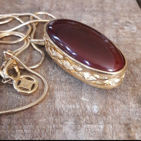 Givenchy Jewelry - Authentic Vintage Givenchy Gold Cabachon Necklace